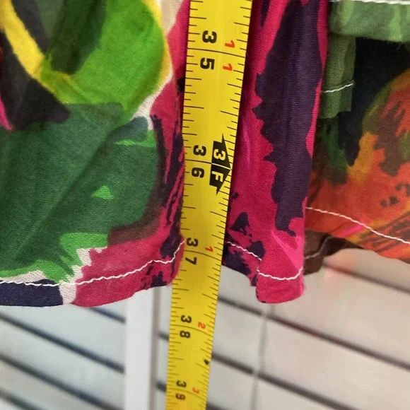 Olivia & Grace Floral Print Pleated Skirt l - Picture 5 of 7